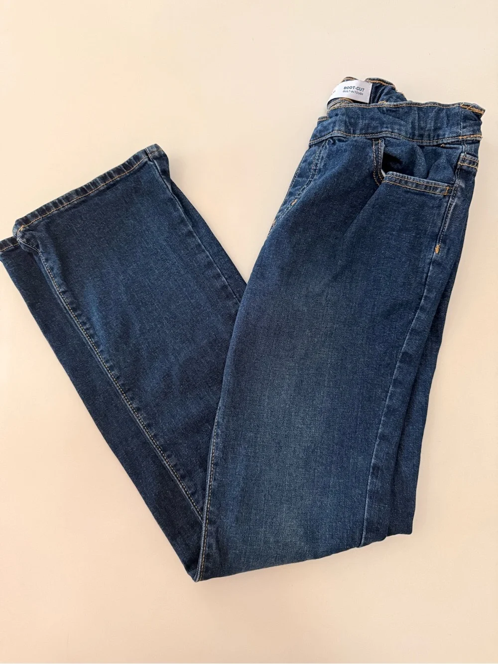 Old Navy Girls XXL 18 Bootcut Jeans Blue Denim Adjustable Waist